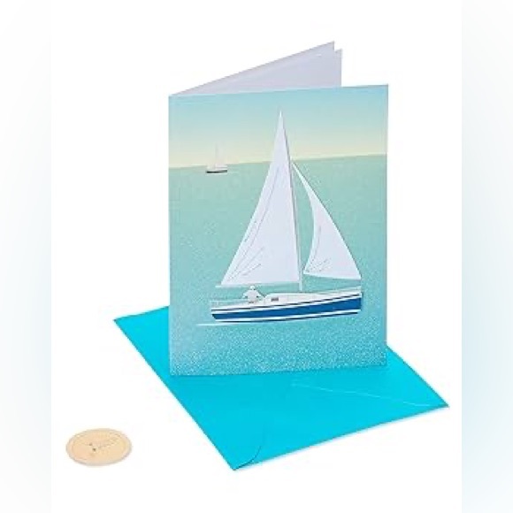 PAPYRUS⛵️Sailboat Birthday Card - Picture 2 of 8